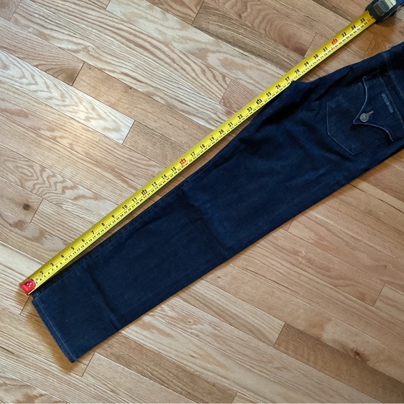 New Hudson Collin Tarpit Jeans Dark Wash Mid Rise Skinny Ankle Jeans Denim - Picture 14 of 16